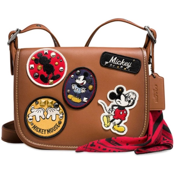 Coach Handbags - Coach x Disney Mickey Mouse Patch Patricia
Leather Saddle Bag Limited Edition!
